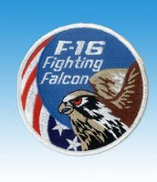 Gestickte Abzeichen F-16 Fighting Falcon